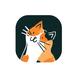 相依的猫咪图标